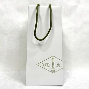 VAN CLEEF & ARPELS Empty Tall White Paper Shopping Bag - 6 x 12.25 x 4